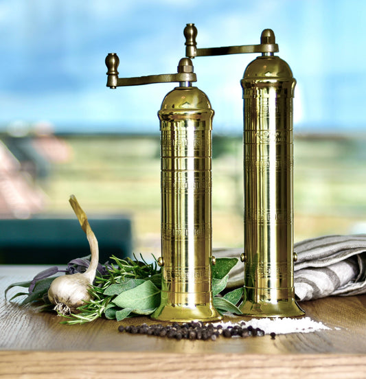 Rune-Jakobsen Design - The original 'Brass Mill' - 8" pepper grinder