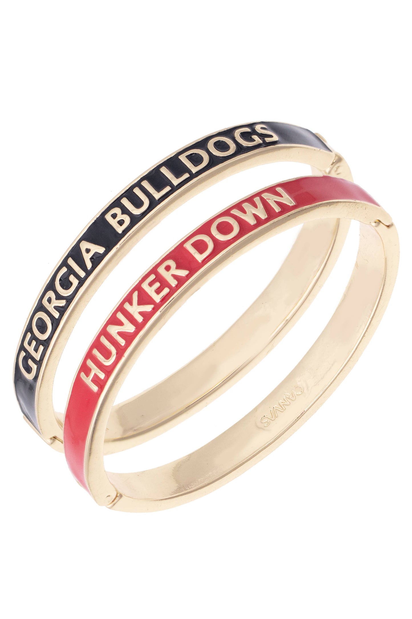Canvas Style - Georgia Bulldogs Skinny Enamel Hinge Bangle