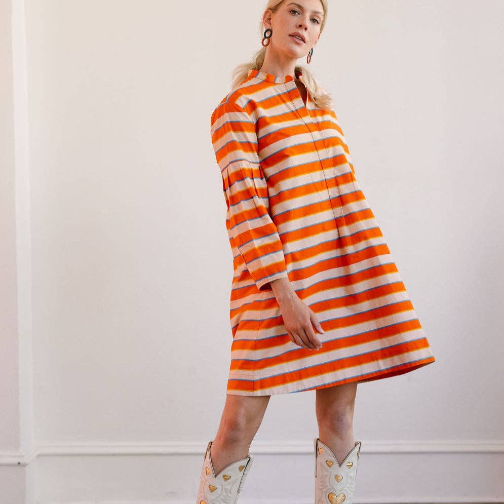 Hidalgo Stripe Milly Dress: L