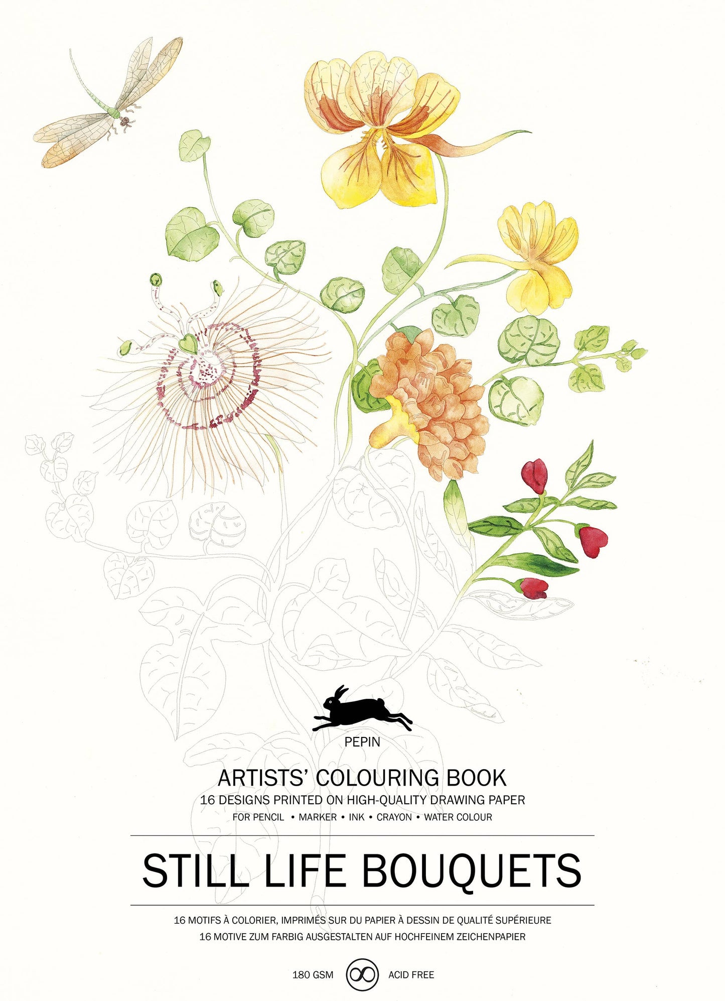 Pepin Press - Still Life Bouquets Artists' Colouring Book