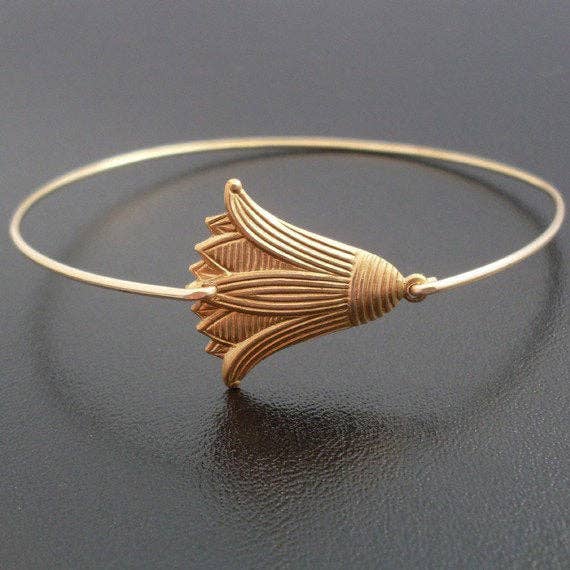 Frosted Willow - Tulip Bangle Bracelet
