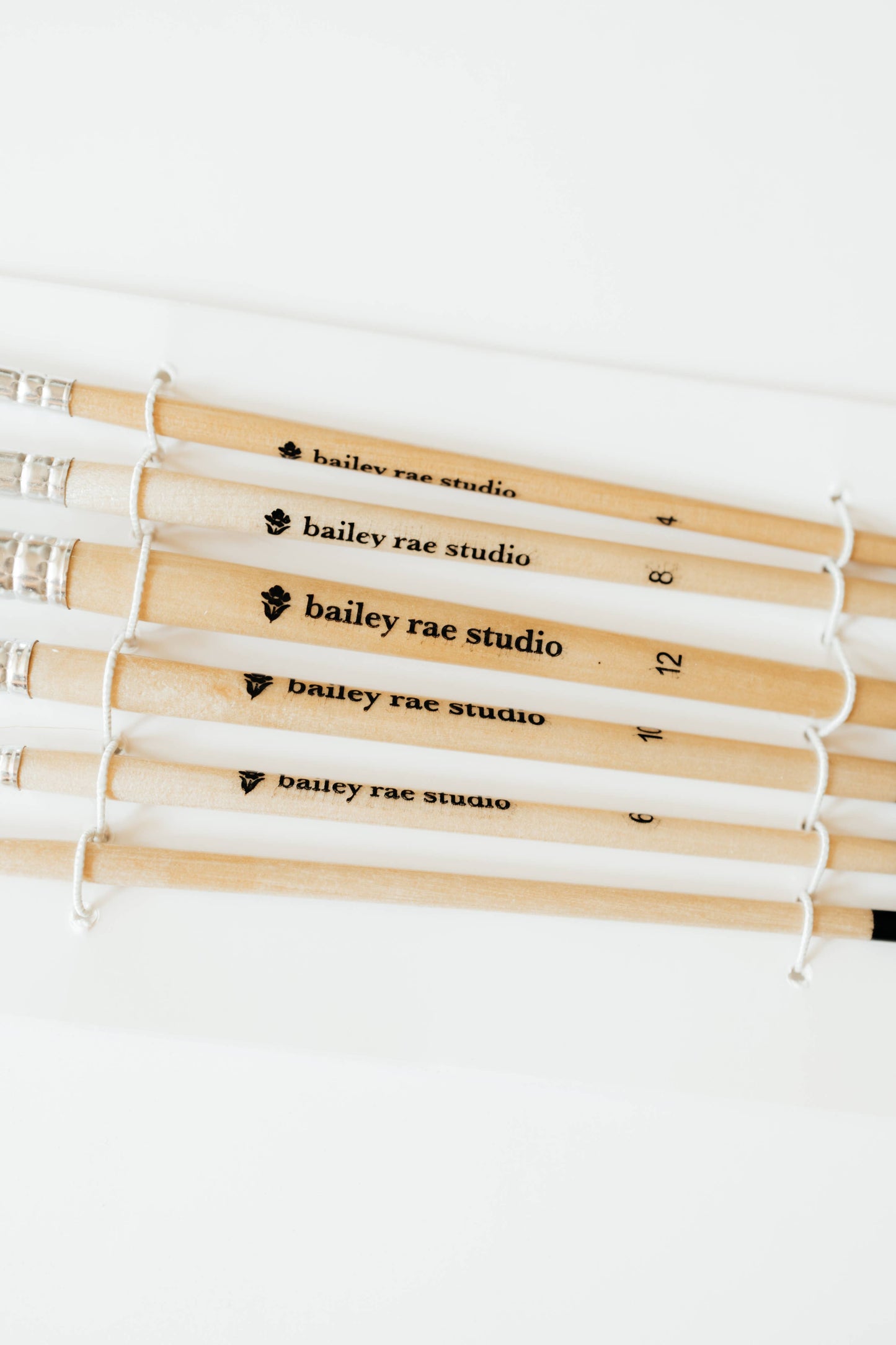 Bailey Rae Studio - Round Tip Watercolor Brush Set -- 6 piece