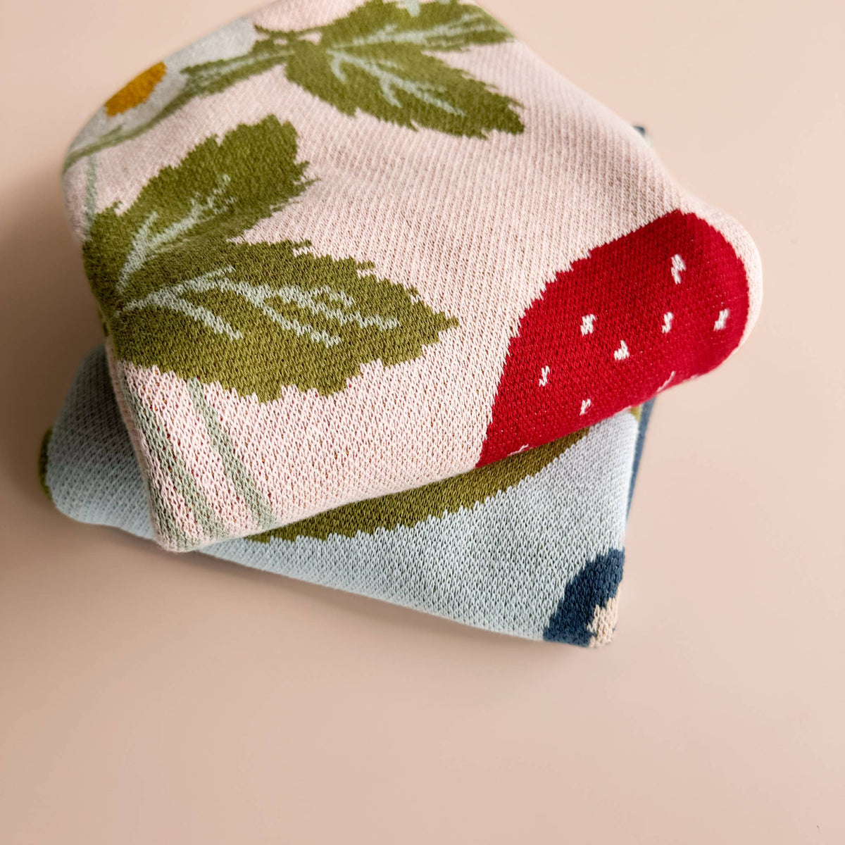 The Blueberry Hill - Blanket Strawberry Bunny Organic Baby Decor Summer Gift