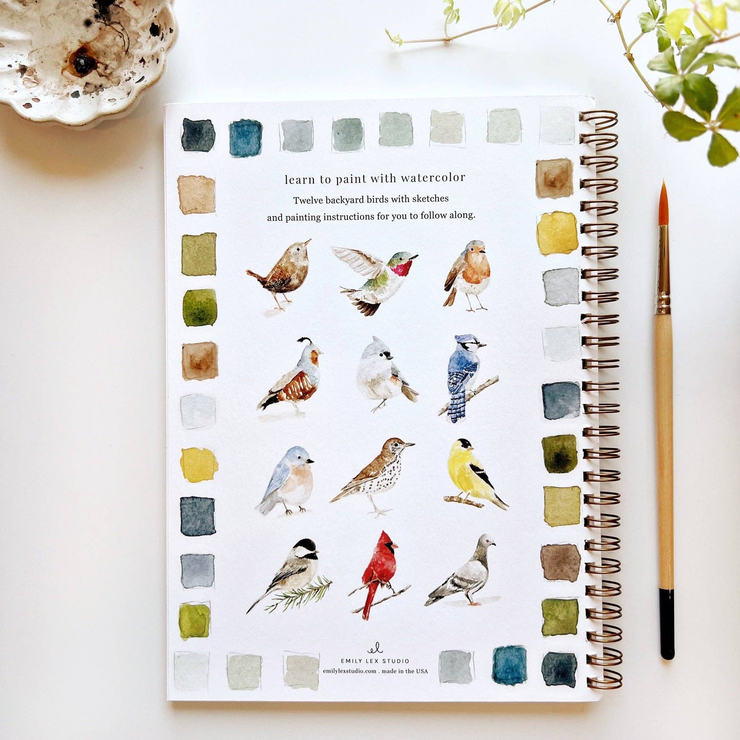 emily lex studio - Birds watercolor workbook