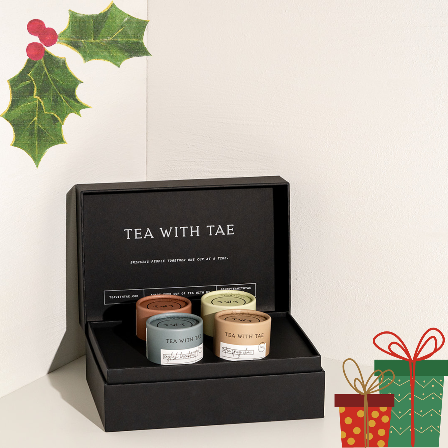 🎄 Holiday Tea Bento Box (Seasonal Gift): 6-Pack