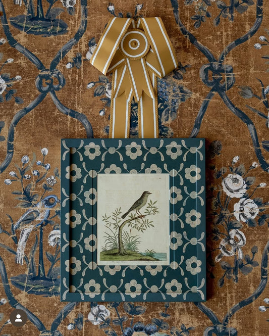 Painted Mat and Frame Patterned Artwork