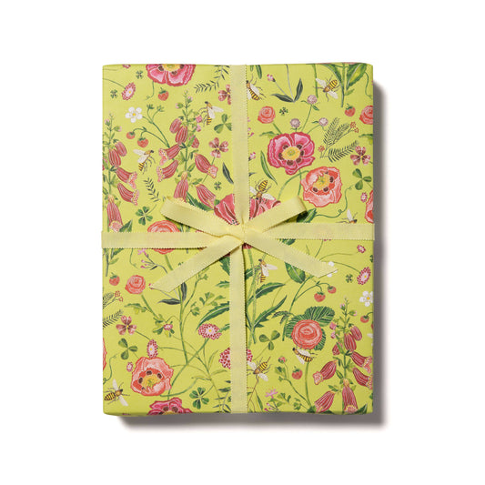 Red Cap Cards - Bees wrapping paper