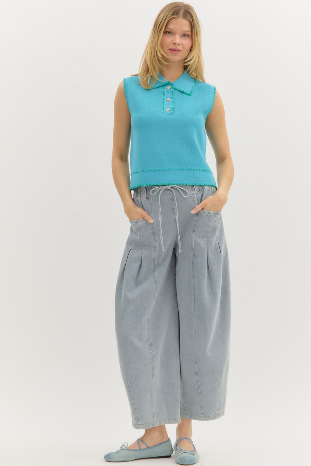 Ella Denim Ankle Pants