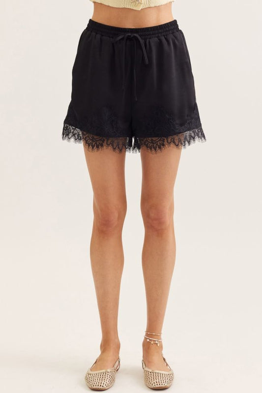 Regina Black Shorts