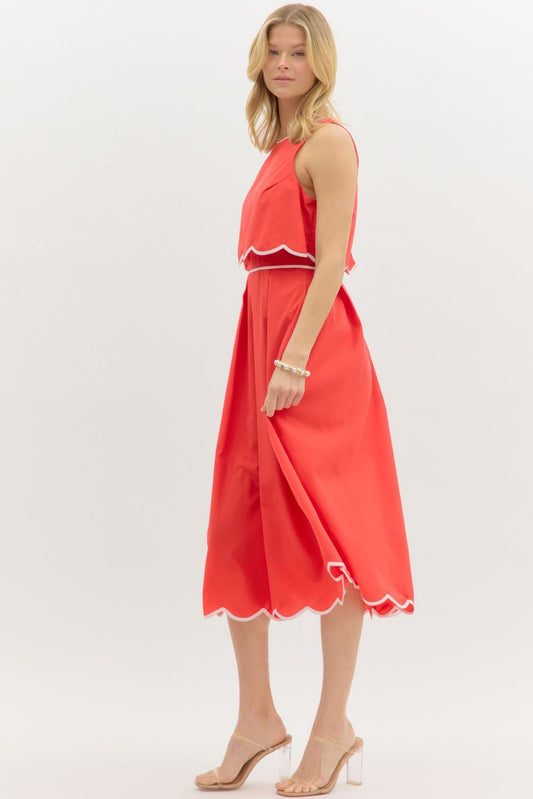 Marcy Coral Dress