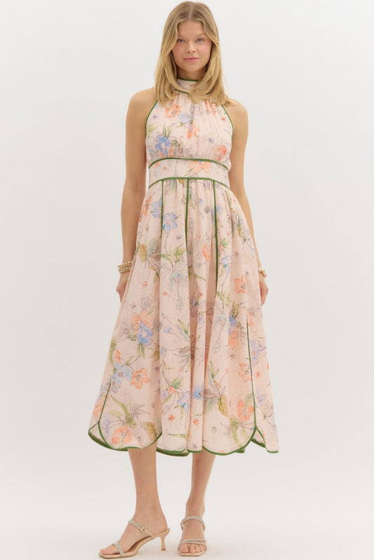 Lorelai Blush Floral Dress