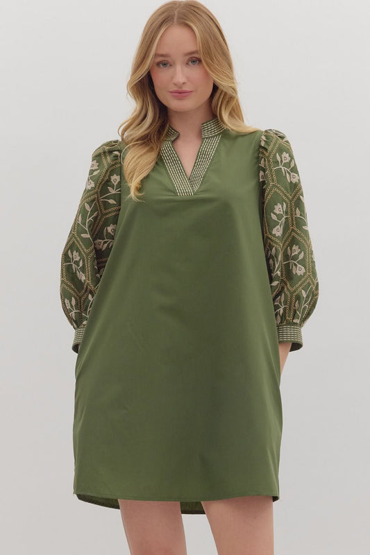 Anderson Green Mini Dress