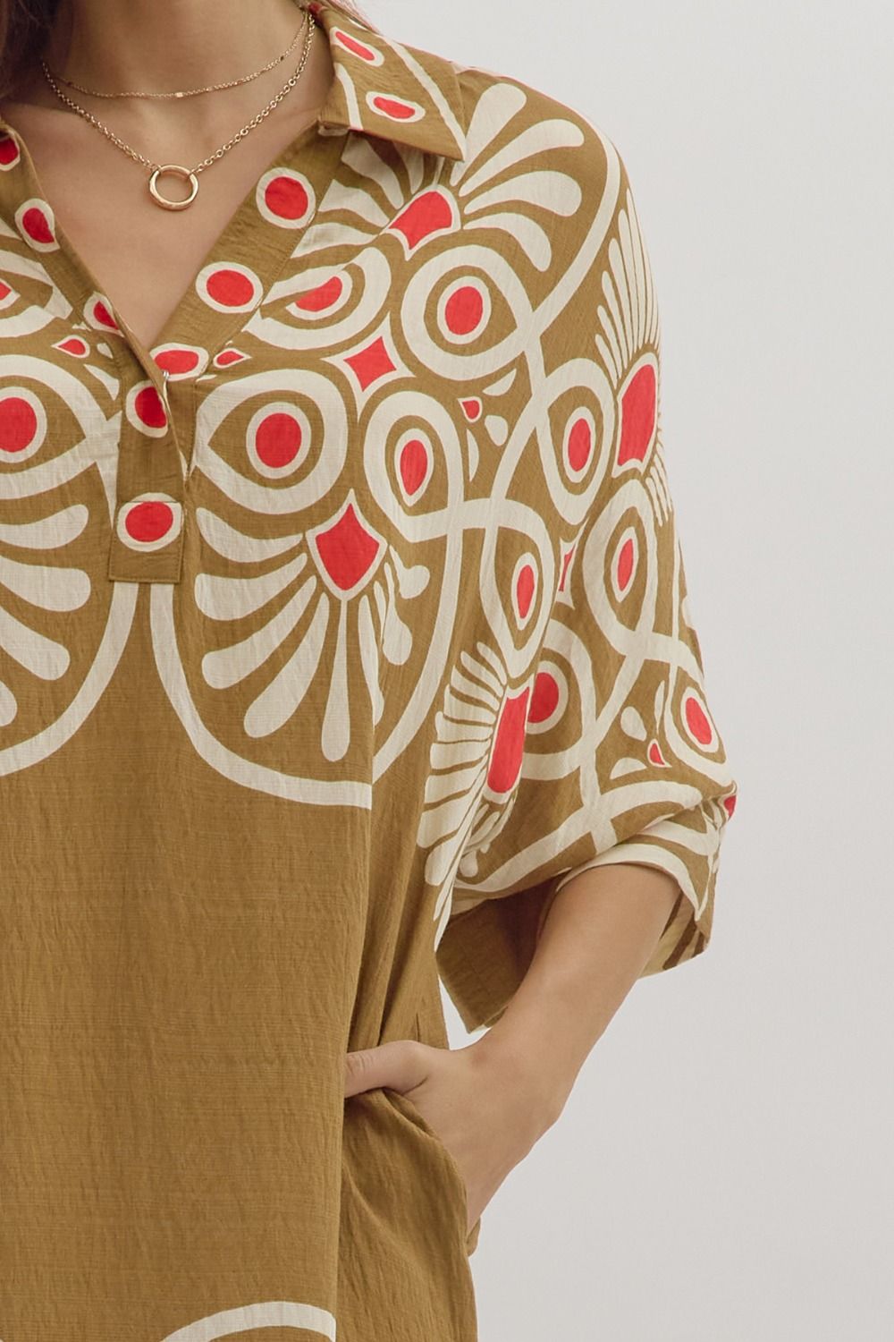 Allie Geometric Print Dress