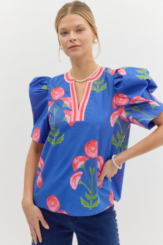 Mia Block Print Top