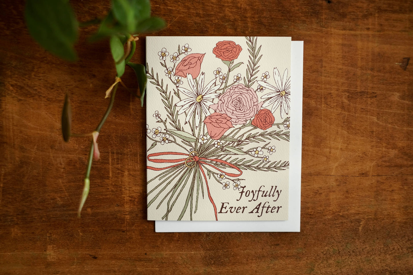 annalisa v. sawtell - Joyfully Ever After | Botanical Greeting Card | A2
