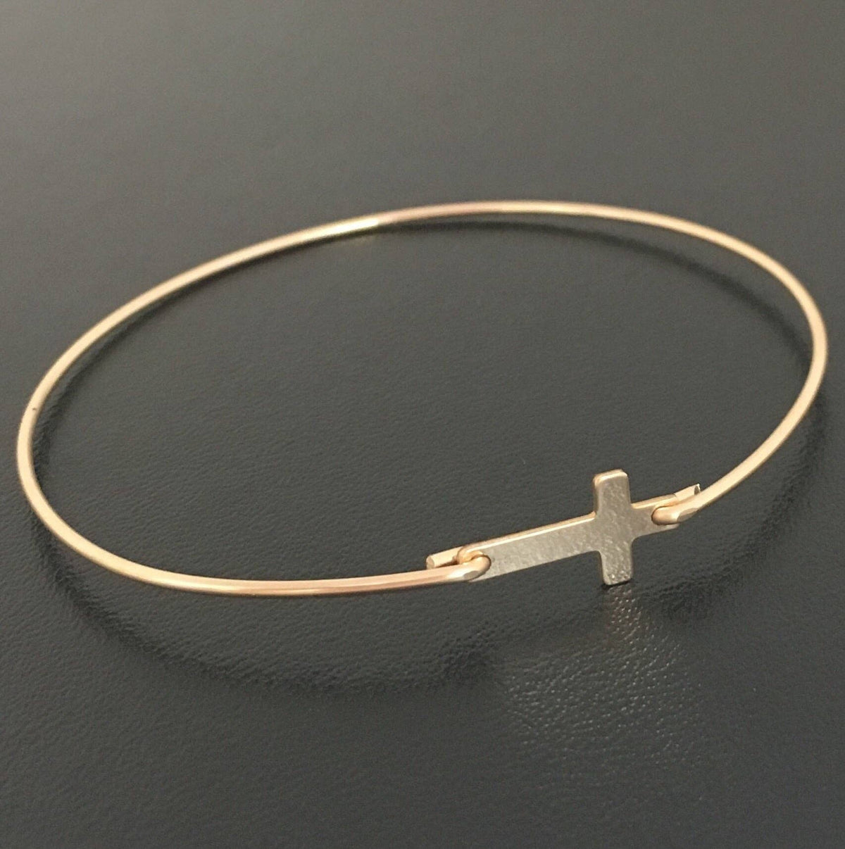 Frosted Willow - Sideways Cross Bracelet