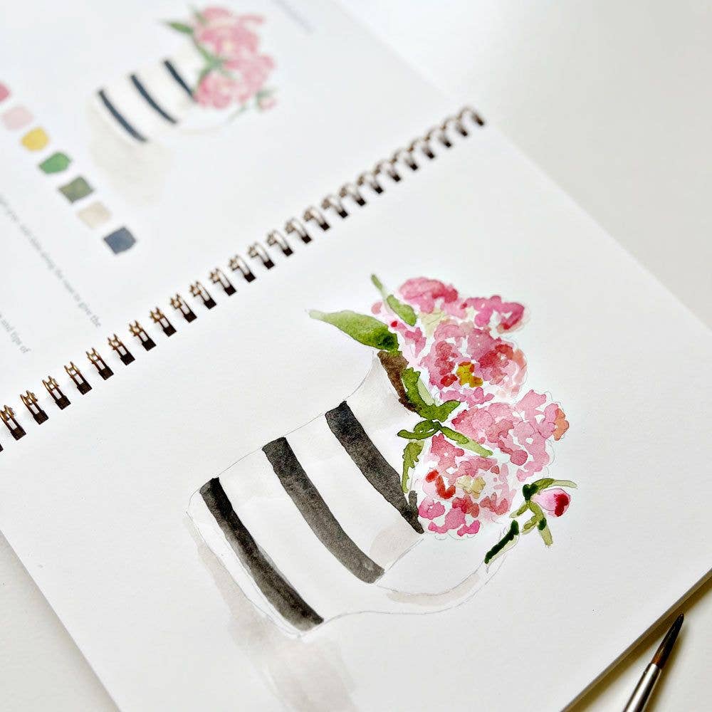 emily lex studio - Bouquets watercolor workbook