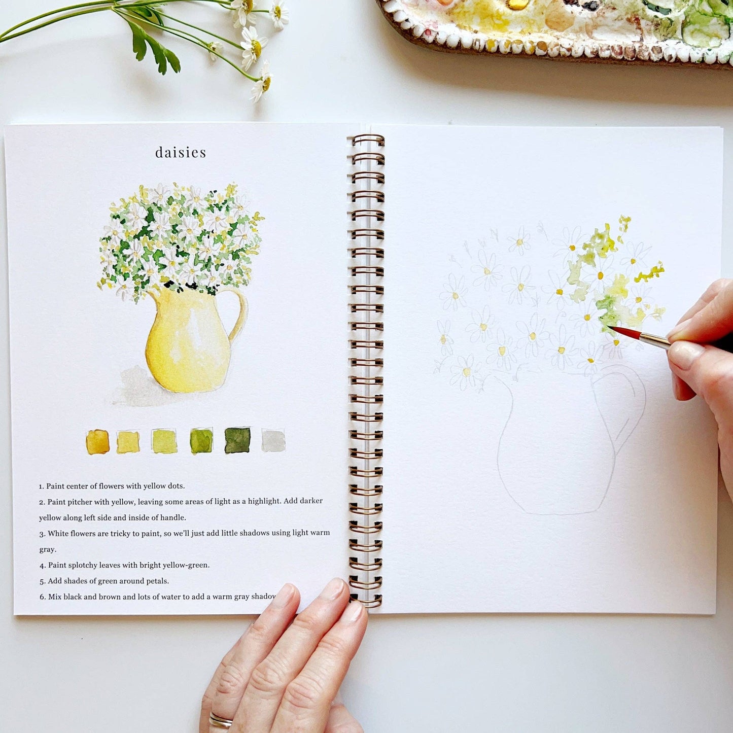 emily lex studio - Flowers watercolor workbook