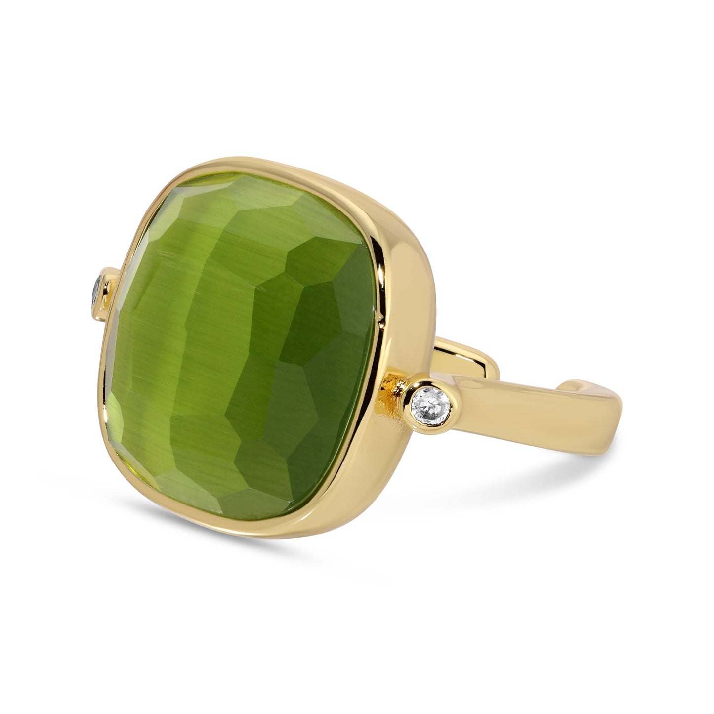 Splendid Iris - Ms. Reliability Square Stone Ring