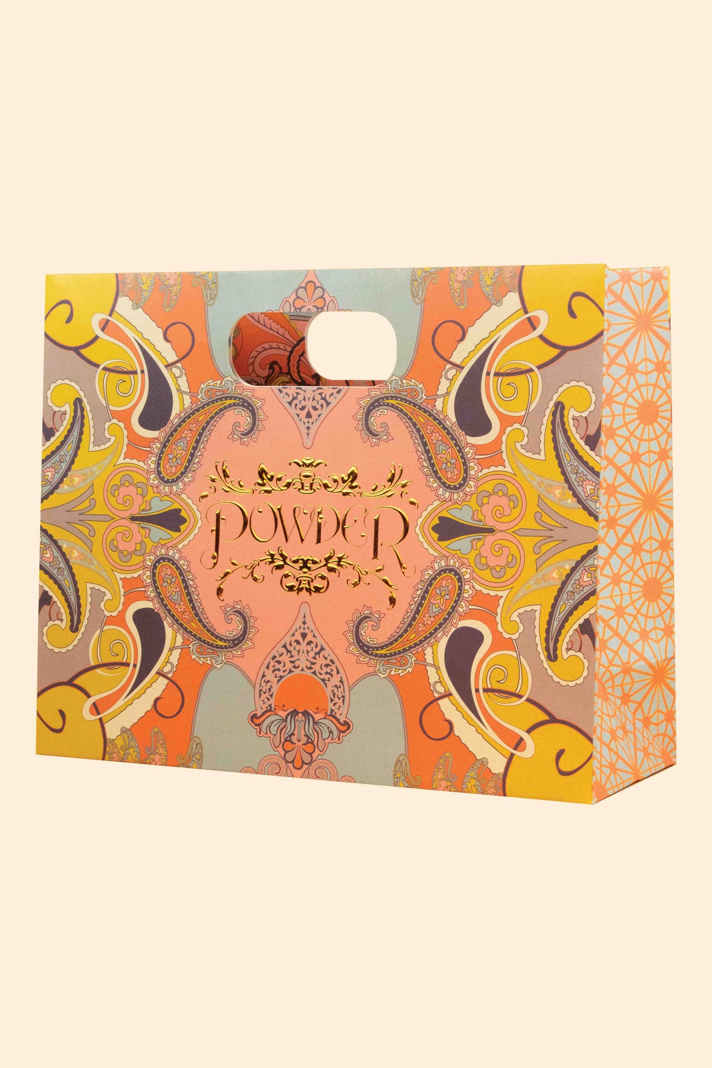 Powder Design inc - Velvet Zip Pouch - Pomegranate in Tangerine