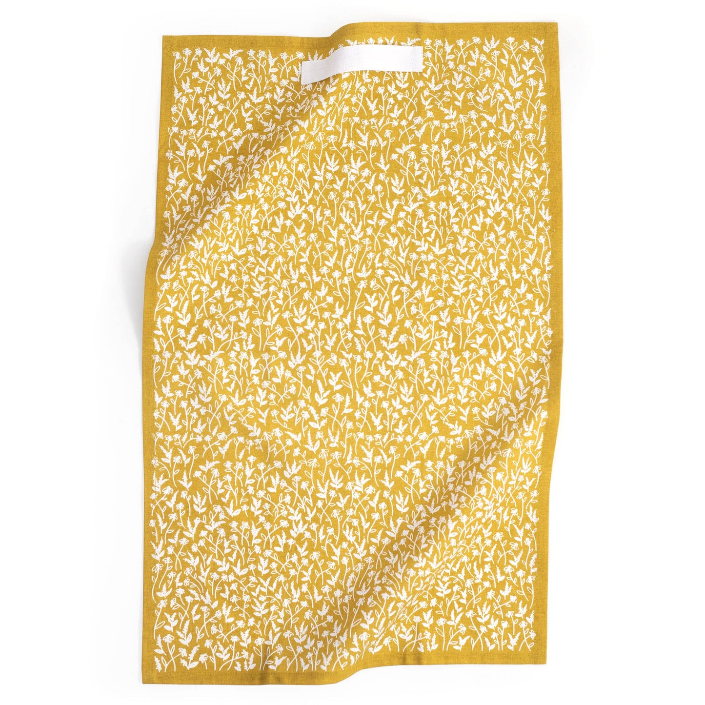 1canoe2 | One Canoe Two Paper Co. - Mustard Tiny Floral Kitchen Towel