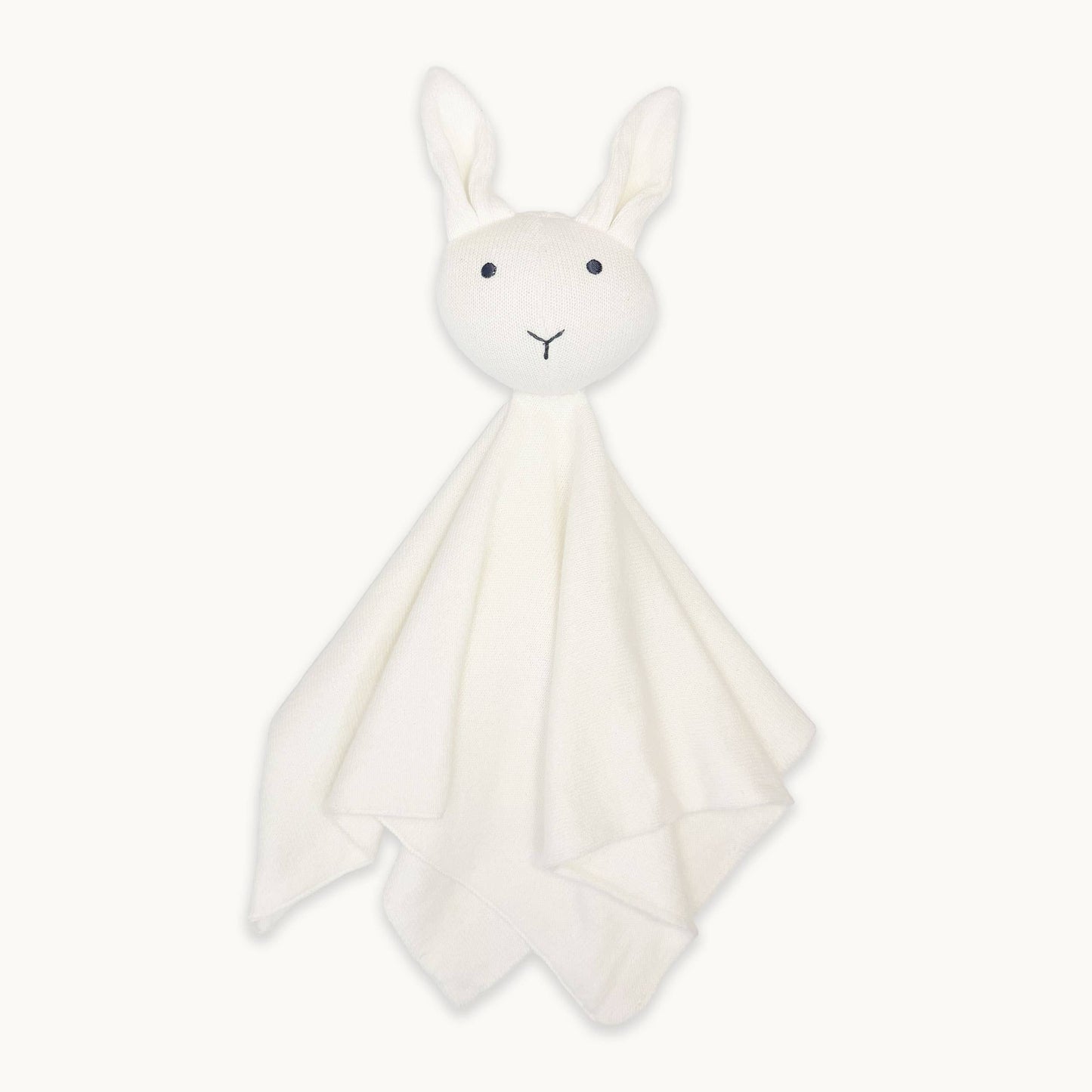 Viverano Organics - Bunny -Organic Baby Lovey Security Knit Blanket Cuddle Cloth