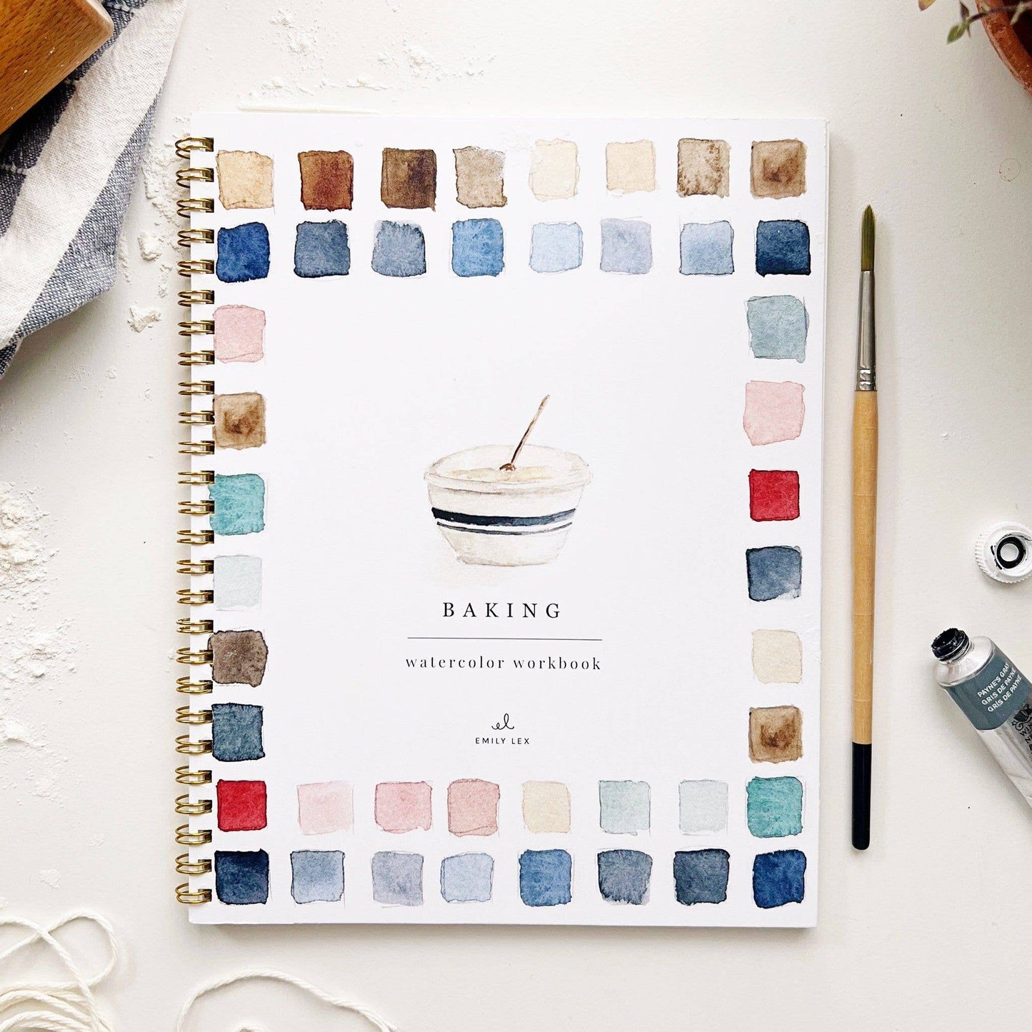 emily lex studio - Baking watercolor workbook