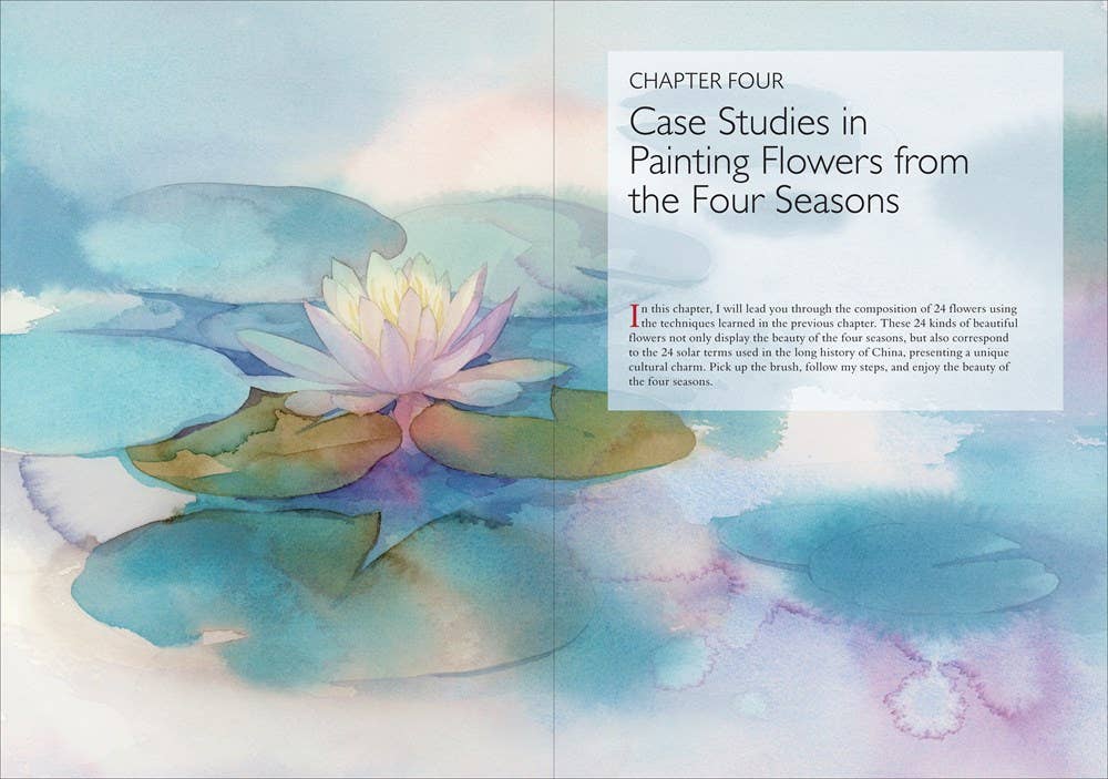 Independent Publishers Group - Watercolor Flowers Chinese Style: Paperback / 132 / 7.25 x 10.25 x 0.4