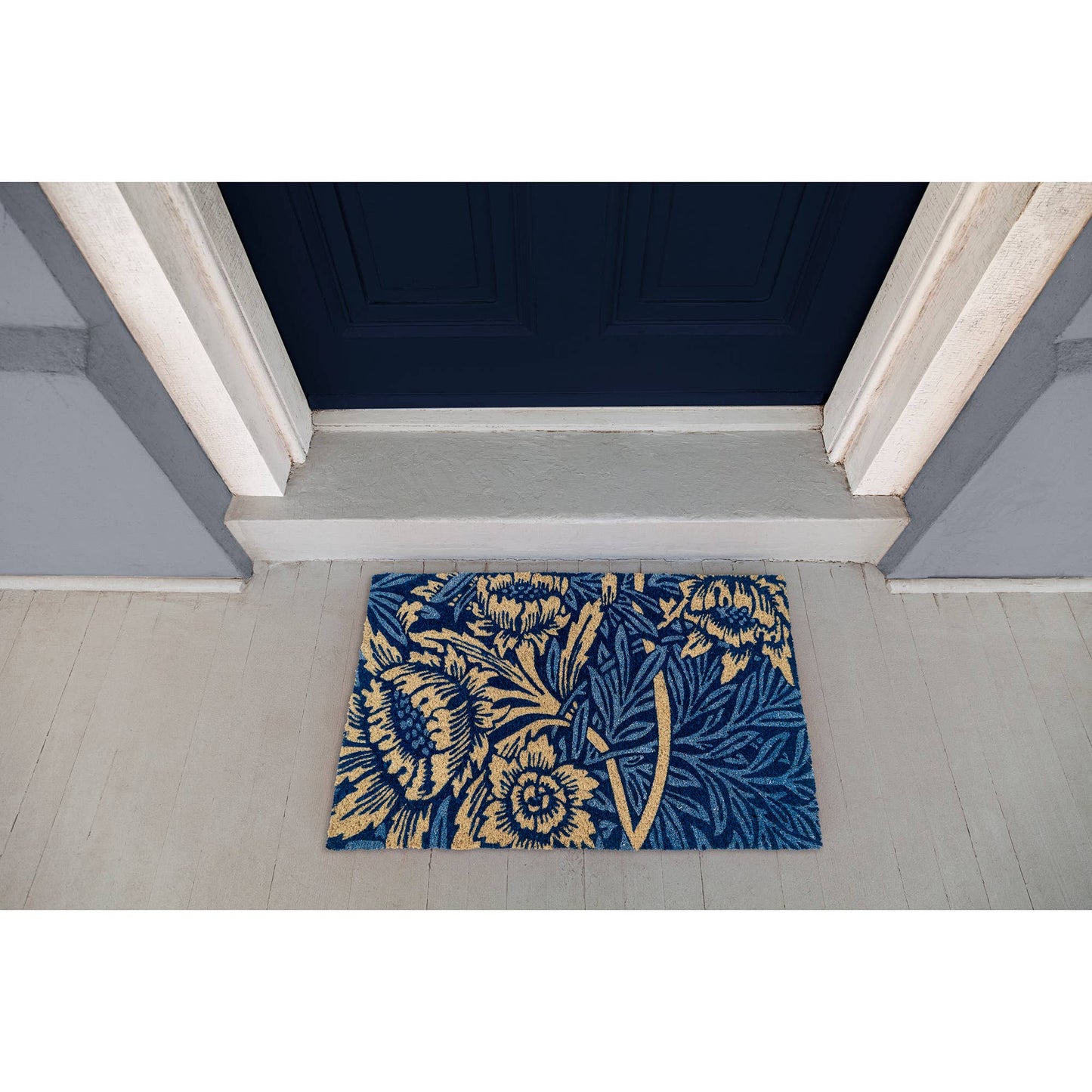 Entryways - Victoria and Albert Museum Tulip and Willow Coir Doormat: 18x30