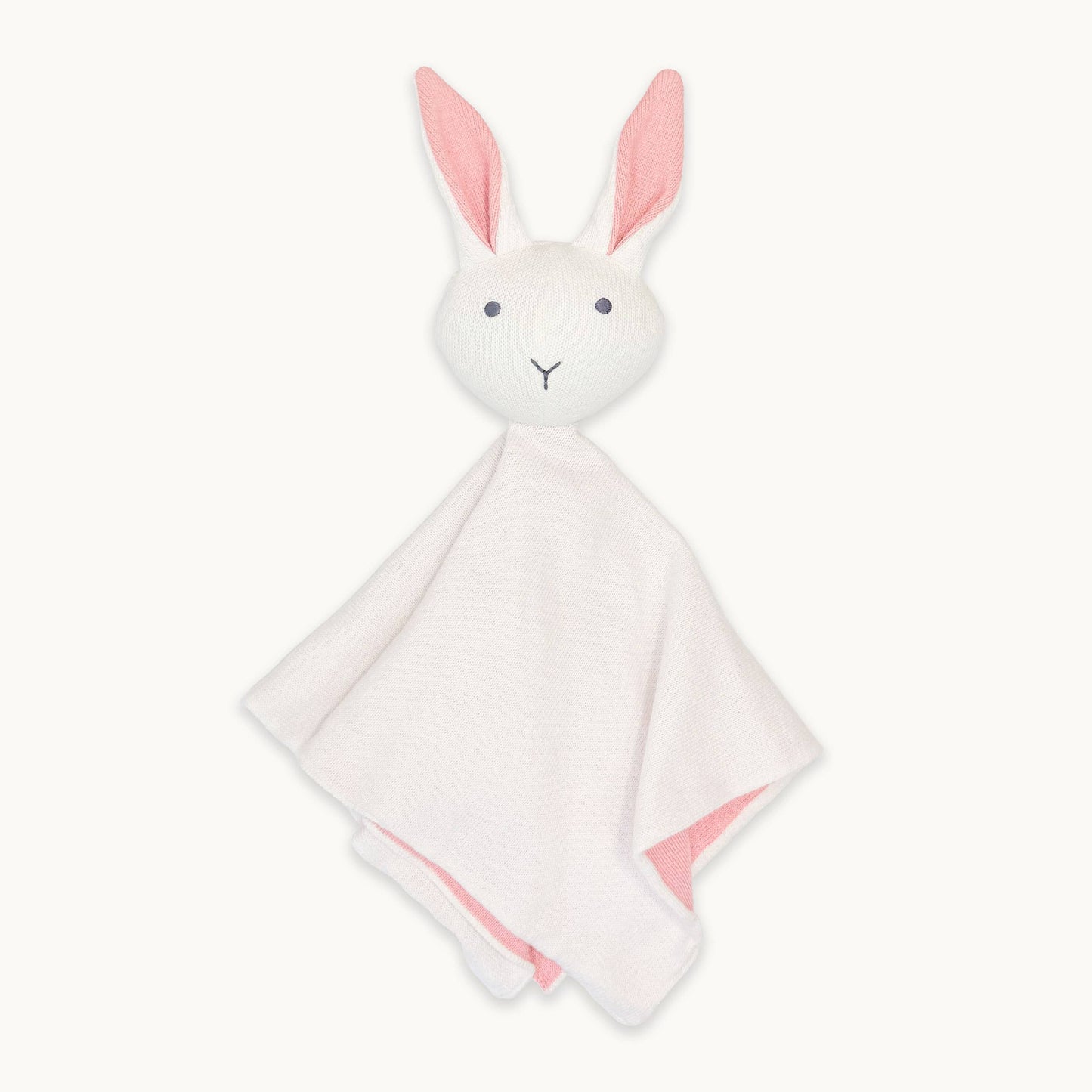 Viverano Organics - Bunny -Organic Baby Lovey Security Knit Blanket Cuddle Cloth