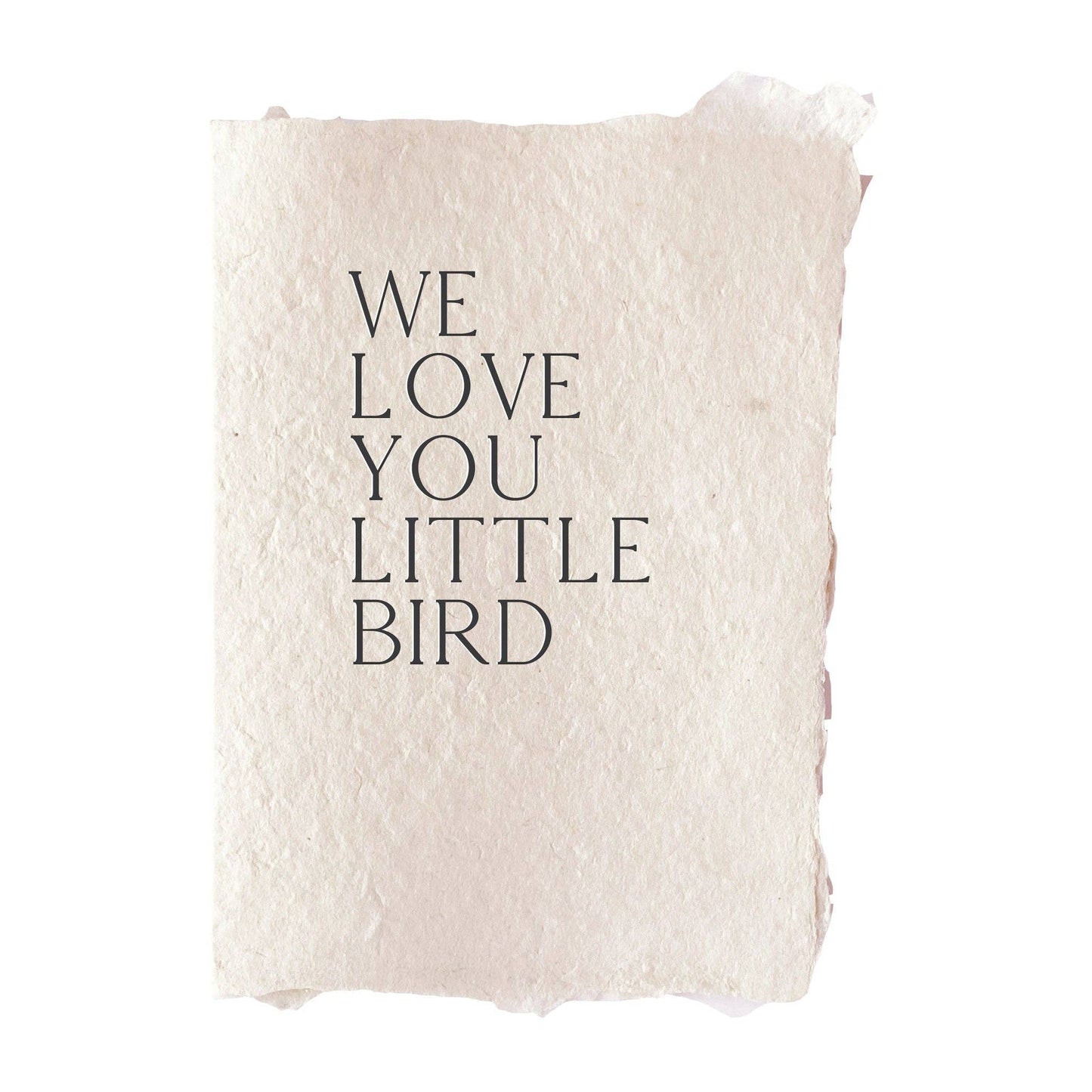 farmette - We love you little bird card