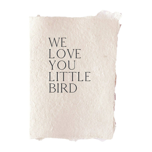 farmette - We love you little bird card