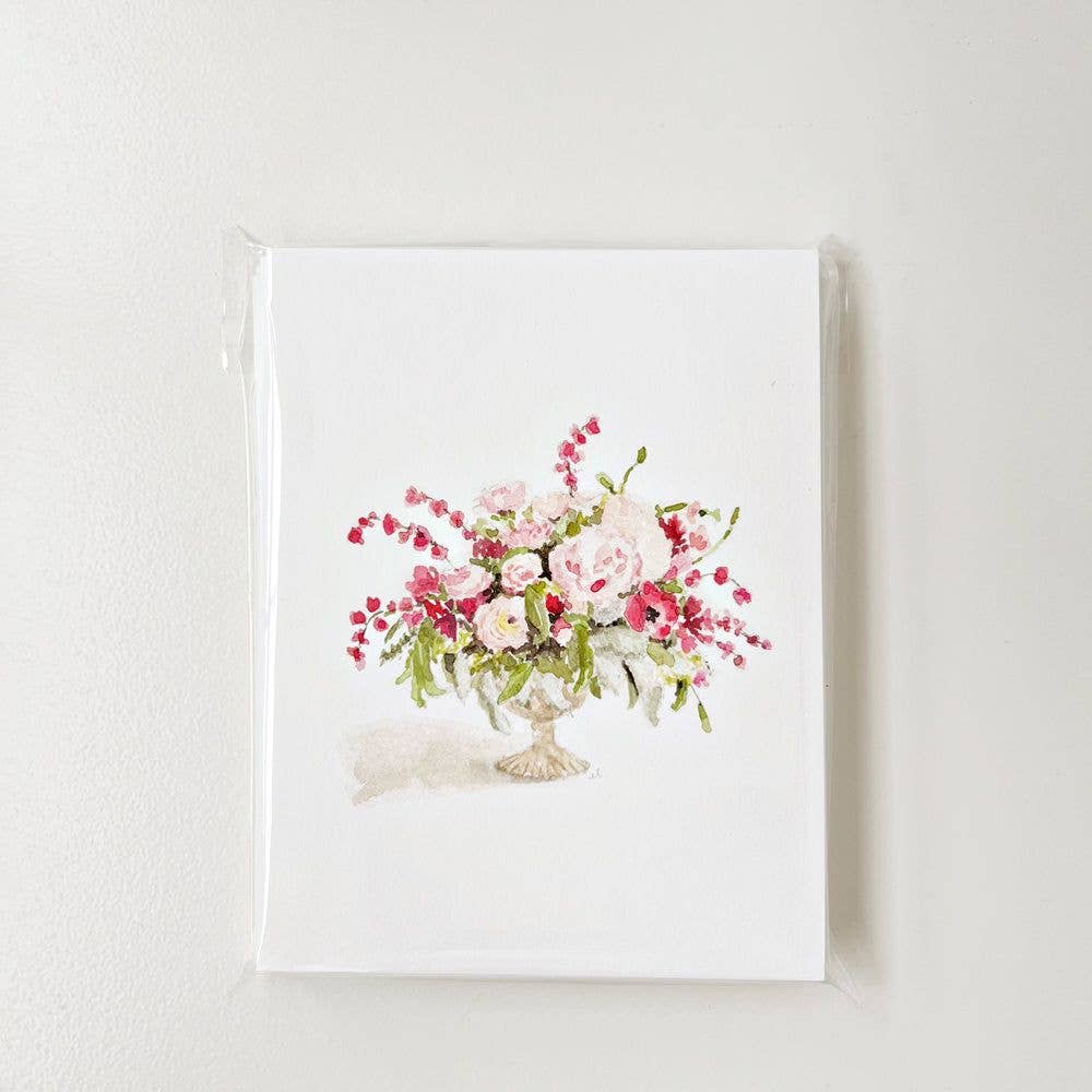 emily lex studio - pinks bouquet notecards