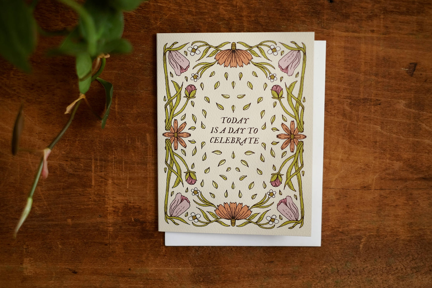 annalisa v. sawtell - Floral Confetti (Celebration) | Botanical Greeting Card | A2