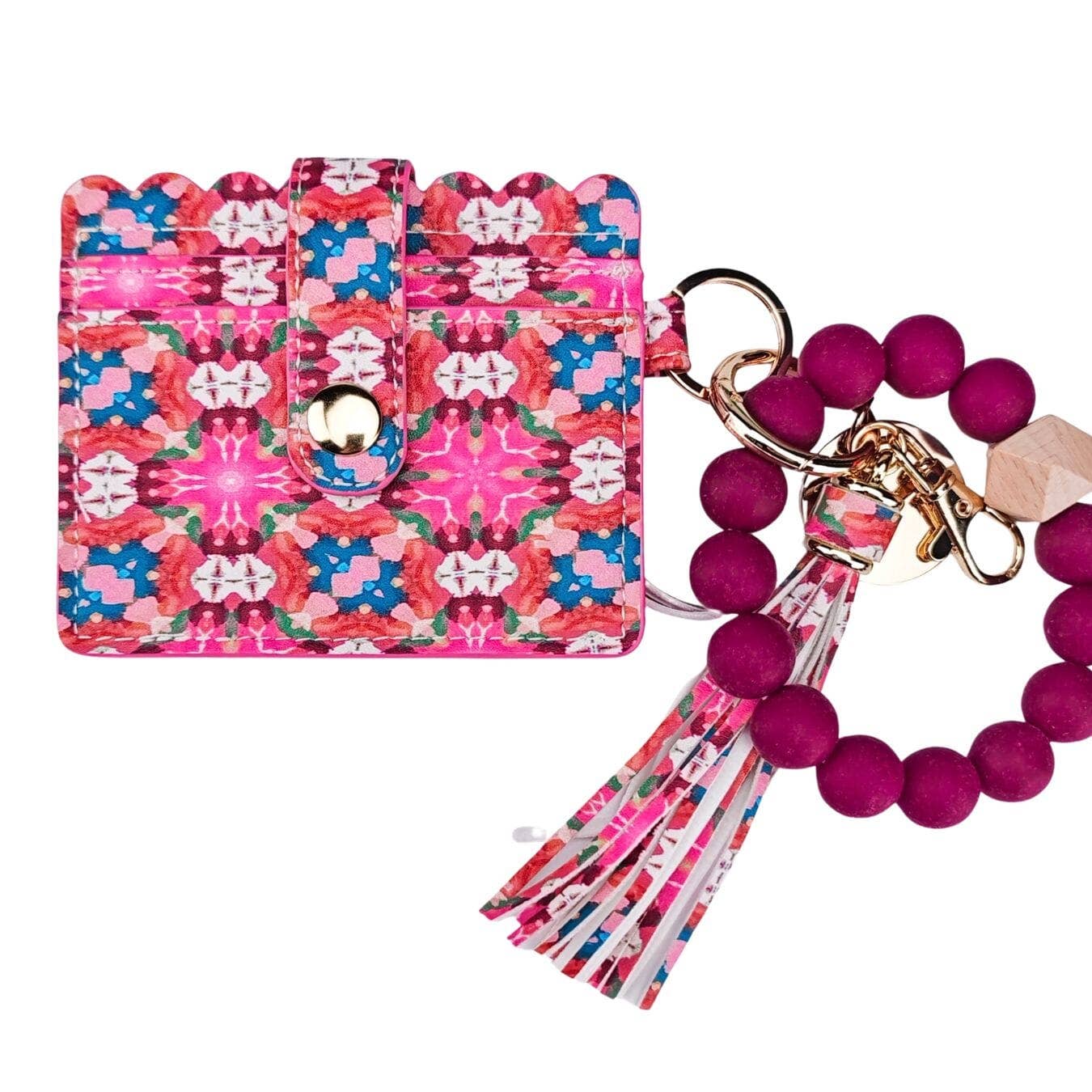 Laura Park Designs - Rose Hill Cottage Keychain Wristlet Wallet