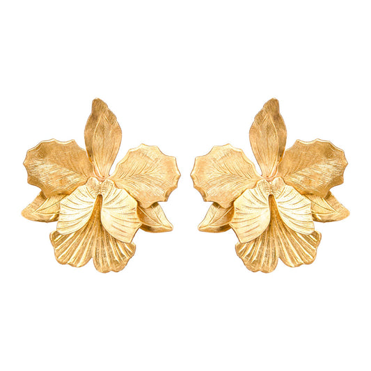 We Dream in Colour - Little Laelia Orchid Earrings