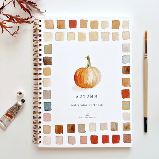 emily lex studio - Autumn watercolor workbook