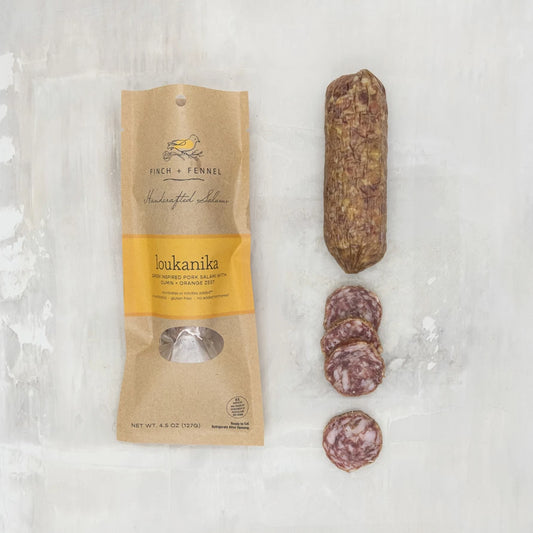 4.5 oz. Loukanika Salumi