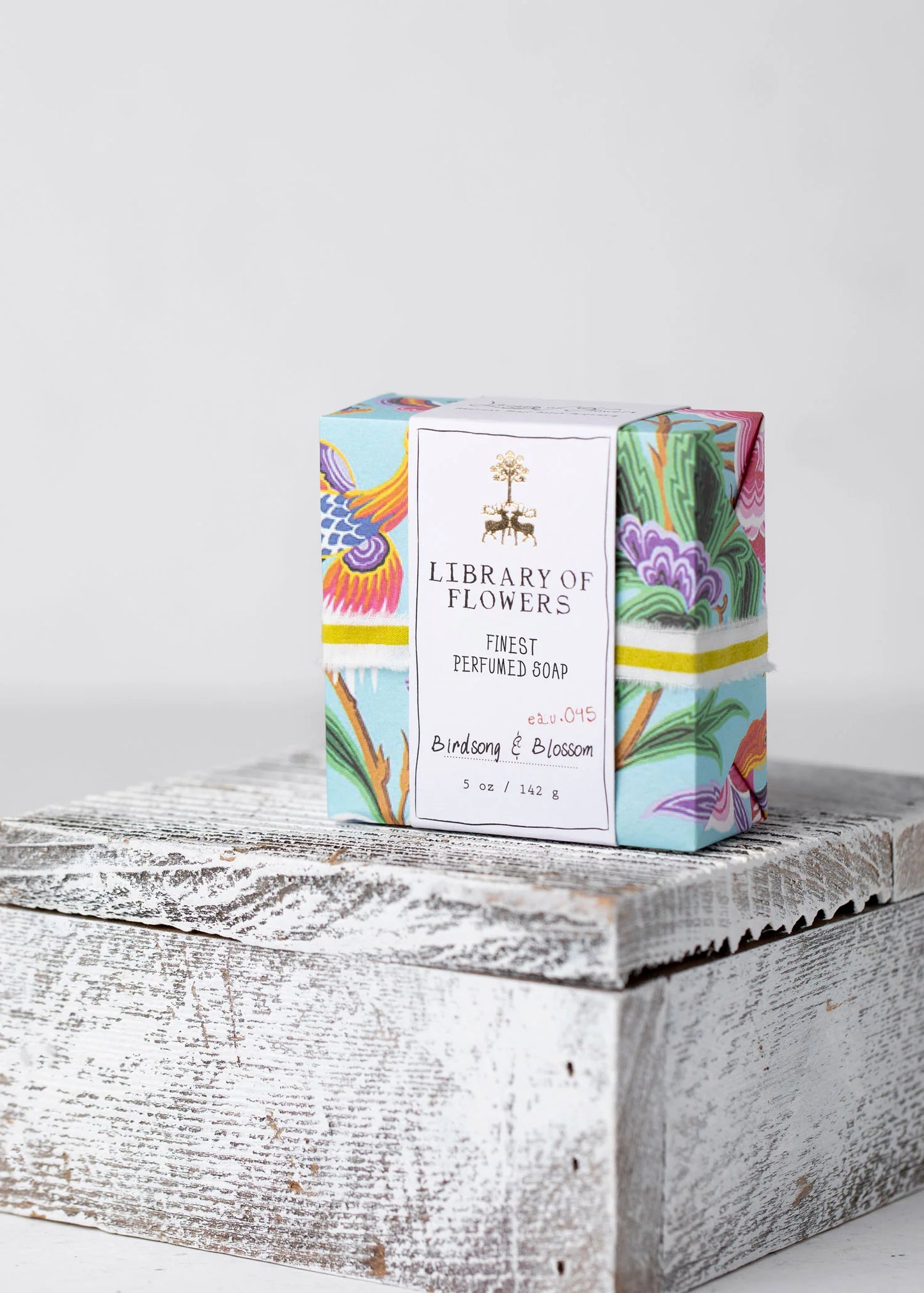 Aqua and Birds Square Soap