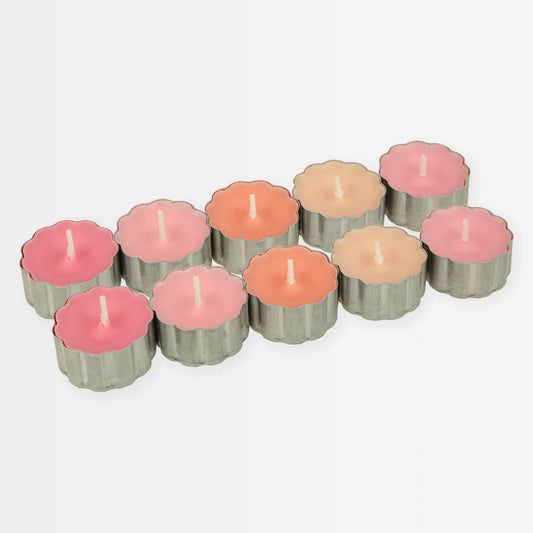 Pink Tea Light Candles x10