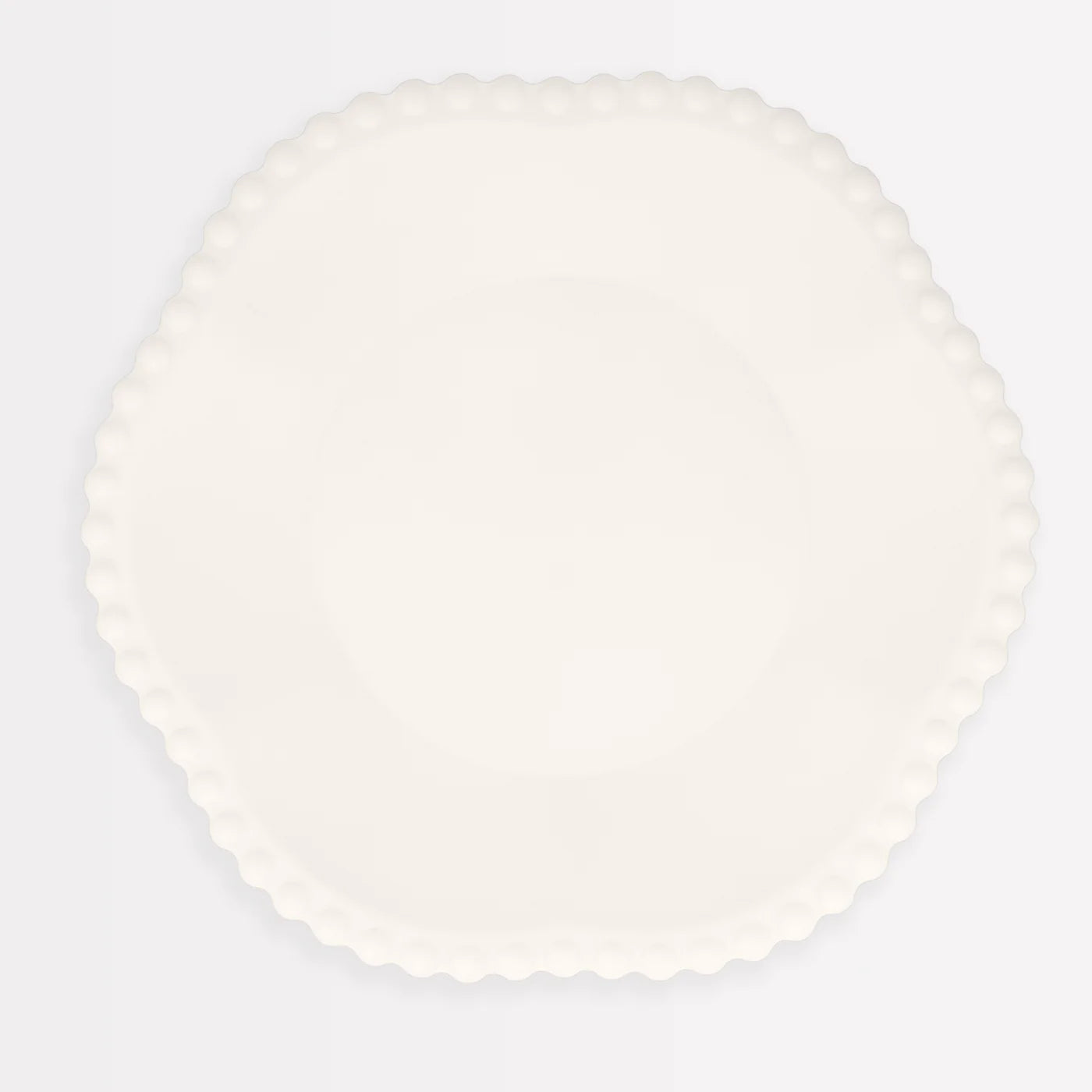 Cream Dot Edged Flower Compostable Side Plates (x 8)