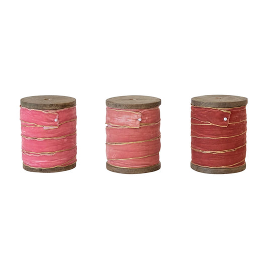 5 Yard Velvet Ribbon Pink