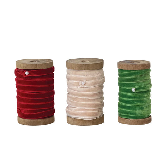 10 Yard 1/4"W Velvet Ribbon