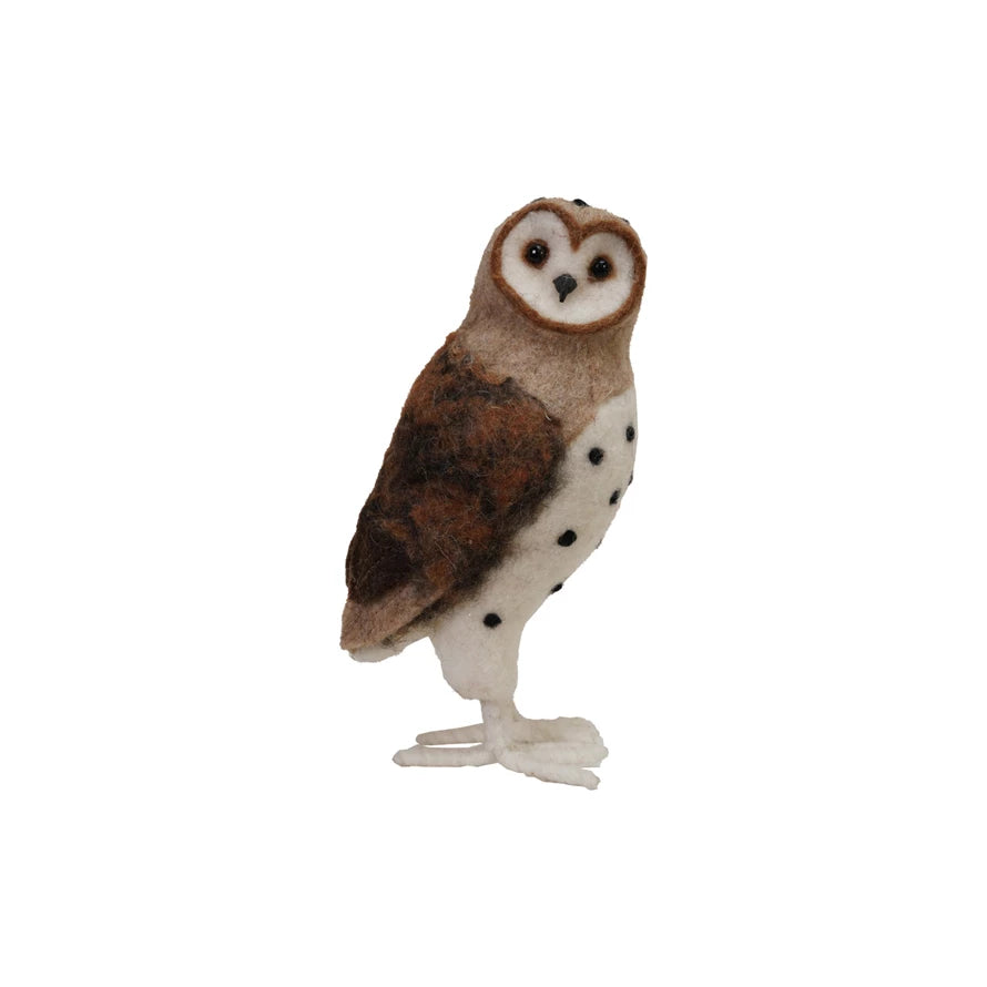 Felt Wool Owls