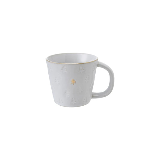 10 oz. Stoneware Mug with Trees