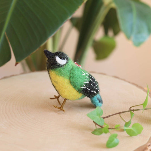 Deer Harbour Design - Felt Bird Ornament: Green (Canary)