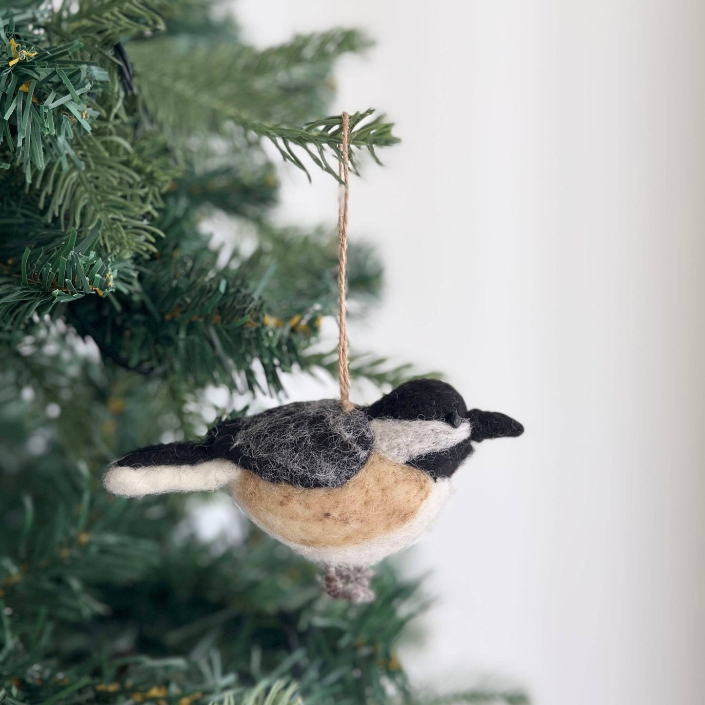 Deer Harbour Design - Needle Felted Bird Ornament - Chickadee