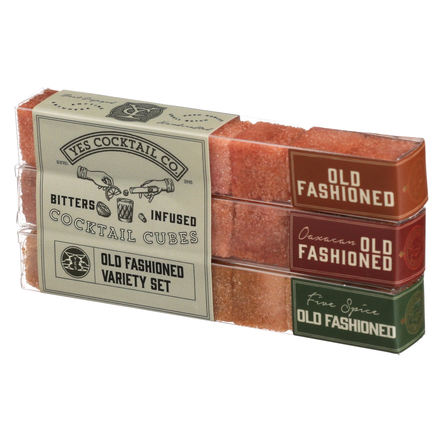 Yes Cocktail Co - Old Fashioned Bitters Infused Cubes Variety Gift Set: Around the World