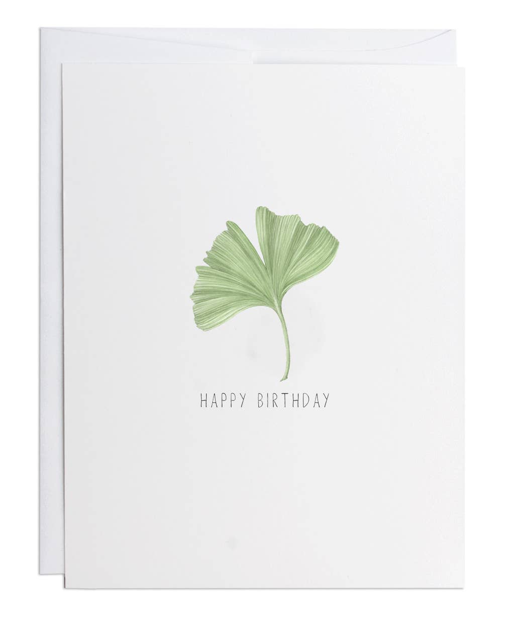 Greeting Card Expressions | Happy Birthday Ginkgo: 4.25" x 5.5"