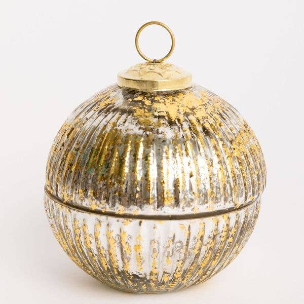 Mary Square - Ornament Candle 4" Gold